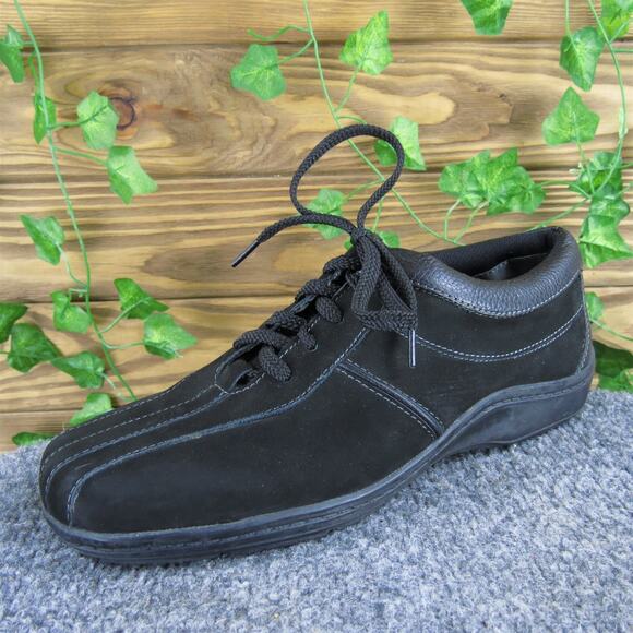 Easy Spirit Women's Utile Sneaker Black Leather Sz 8‎ Medium Gently Used 2025 - Picture 1 of 6
